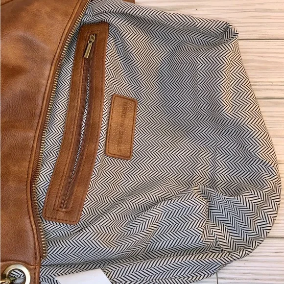 sOLD Steve Madden Brown Vegan Leather Crossbody Satchel - Picture 13 of 16